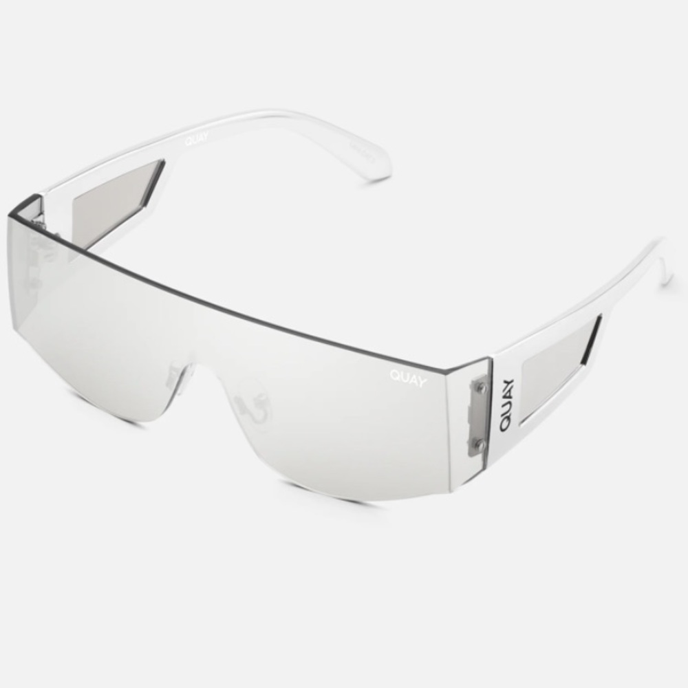 Quay Australia ‘New Wave’ silver sunglasses Brand New